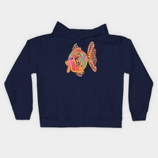 Multicolored coral fish fish color Kids Hoodie